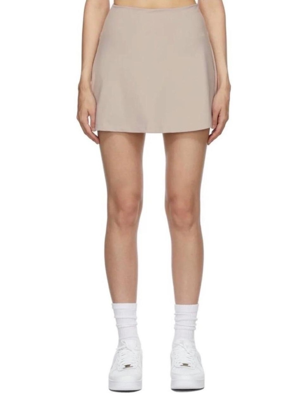 Girlfriend Collective Cafe Sport Skort Taupe Sz M